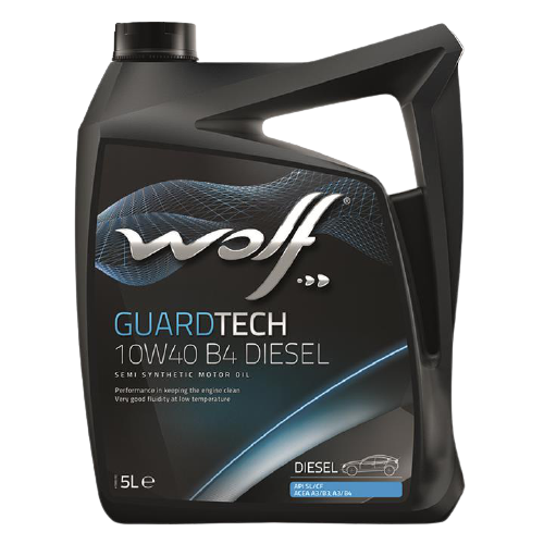 Моторное масло Wolf Guardtech B4 Diesel 10W-40, 5л 
